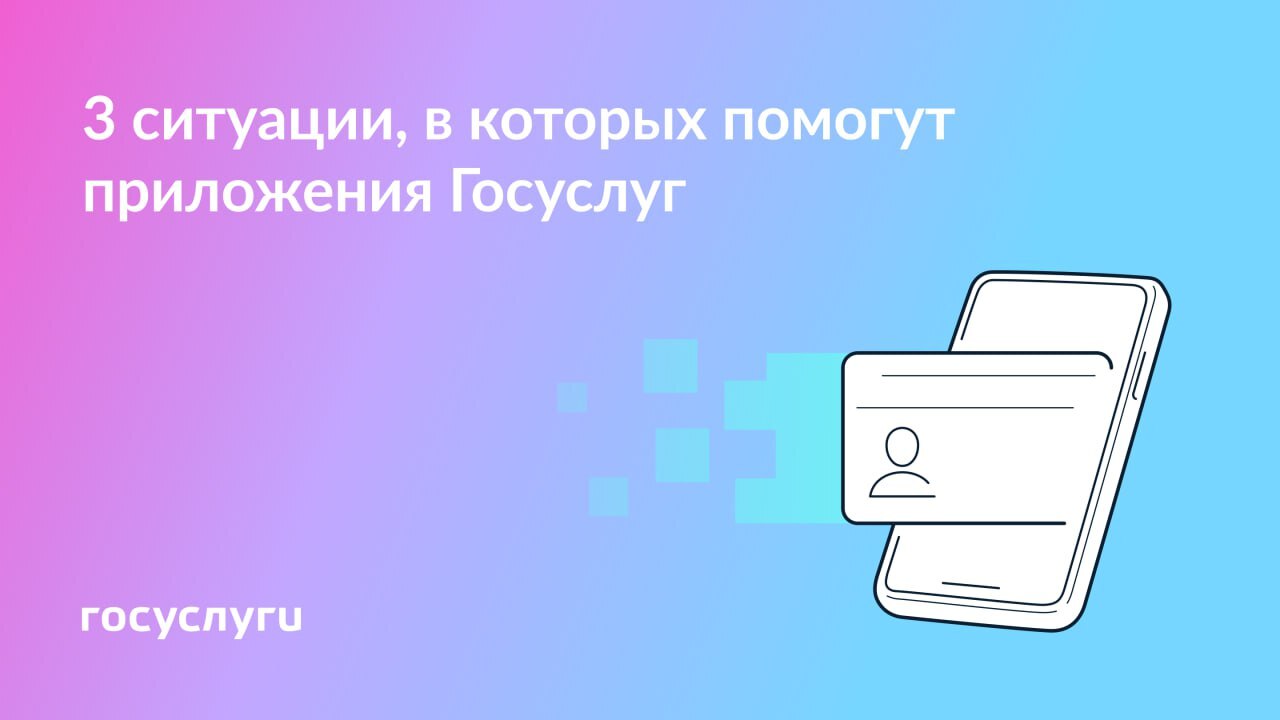 В каких ситуациях выручит приложение Госуслуг