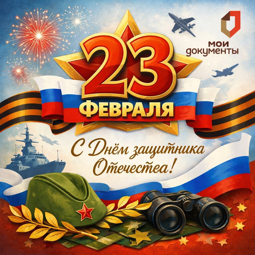 Поздравляем с Днем защитника Отечества!